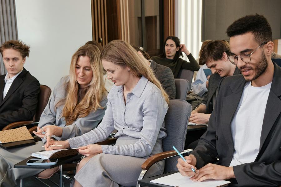 People at a conference