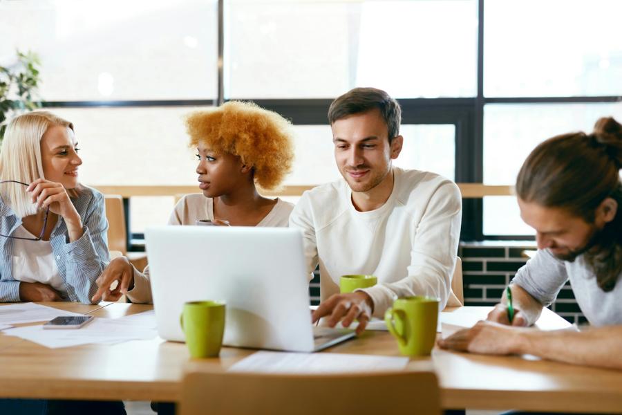 People in a meeting